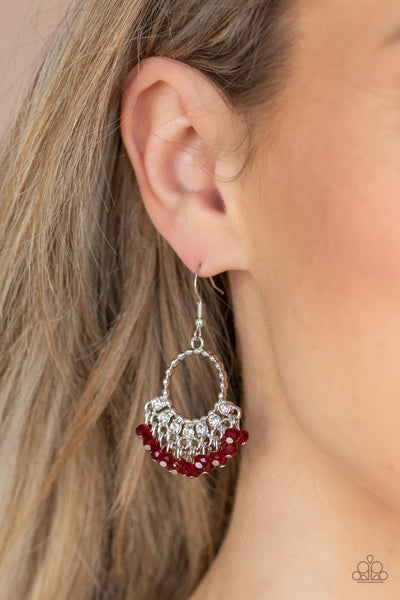 Charmingly Cabaret - Red Earring