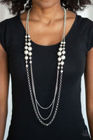 Charmingly Colorful White Pearl Necklace