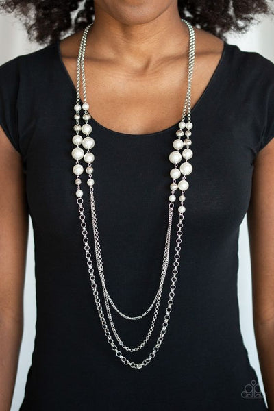 Charmingly Colorful White Pearl Necklace
