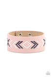 Cliff Glyphs - Pink Bracelet