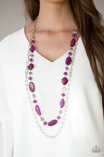 Colorful Couture - Purple Necklace