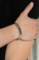 Conquer Your Fears - Silver Cuff Bracelet
