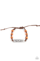 Conversation Piece - Orange Bracelet