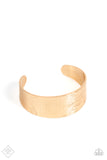 Coolly Curved- Gold Bracelet