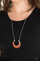 Count To ZEN - Orange Necklace