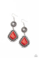 Country Cavalier - Red Earrings