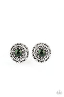 Courtly Courtliness - Green Post Earring