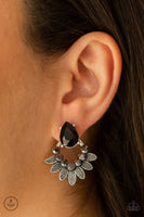 Crystal Canopy - Black Earrings