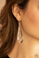 Crystal Crowns - White Earrings