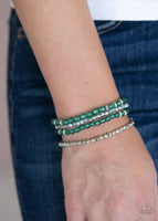 Crystal Crush - Green Bracelets