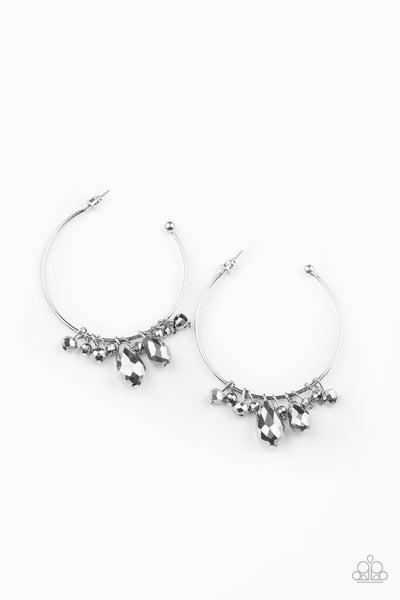 Dazzling Downpour - Silver Earrings