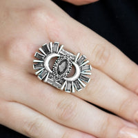 Deco Diva Silver Ring