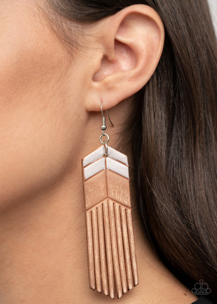 Desert Trails - White Earrings