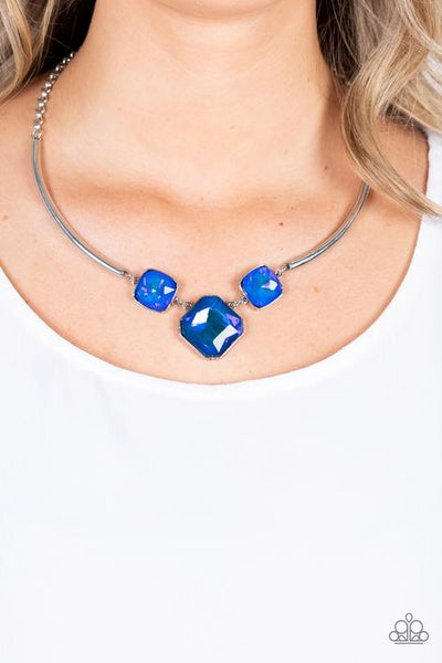Devine IRIDESCENCE  -Blue Necklace