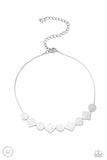 Dont Get Bent Out Of Shape - Silver Choker Necklace