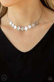 Dont Get Bent Out Of Shape - Silver Choker Necklace