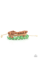 Down HOMESPUN - Green Bracelet