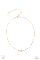 Dynamically Dainty - Gold Choker Necklace