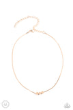 Dynamically Dainty - Gold Choker Necklace