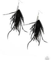 Showstopping Showgirl Black Earring