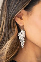 High-End Elegance White Earring