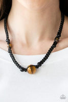 Earth Excursion- Black Urban Necklace