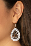 Encased Elegance - Silver Earrings