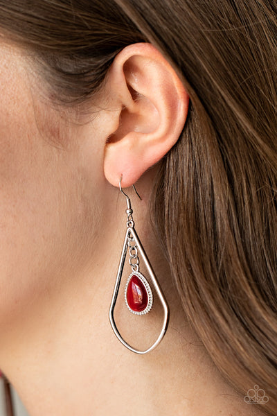 Ethereal Elegance - Red Earrings