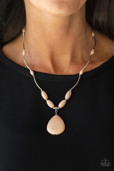 Explore The Elements - Brown Necklace