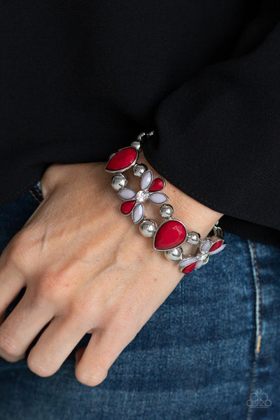 Fabulously Flourishing - Red Bracelet