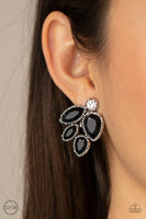 Fancy Foliage - Black Earrings