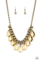 Fashionista Flair Brass Necklace