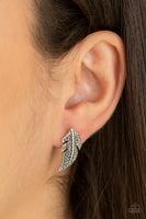 Feathered Fortune - Silver earring