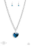 Flirtatiously Flashy - Blue Necklace