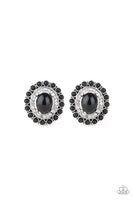 Floral Flamboyance - Black Earrings Post