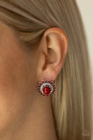 Floral Flamboyance - Red Earrings