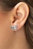 Flutter Fantasy - Silver Post Earrings