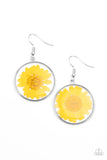 Forever Florals - Yellow Earrings