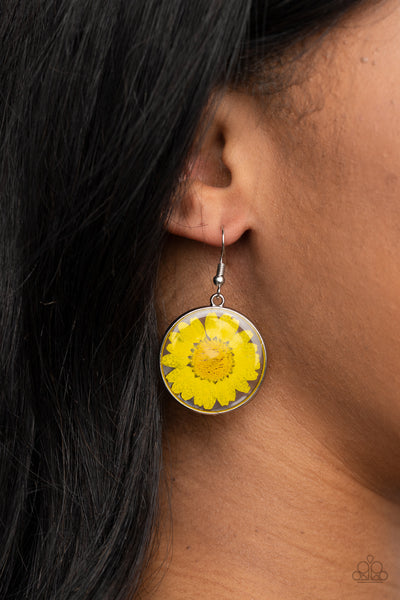 Forever Florals - Yellow Earrings