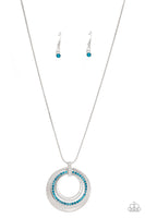 Gather Around Gorgeous - Blue Necklace