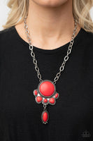 Geographically Gorgeous - Red Necklace