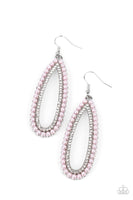 Glamorously Glowing - Pink Earrings