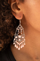 Glass Slipper Glamour - Pink Earrings