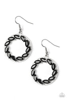 Global Glow - Black Earring