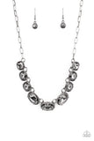 Gorgeously Glacial - Gunmetal Necklace