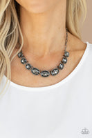 Gorgeously Glacial - Gunmetal Necklace