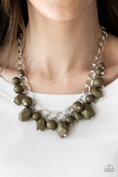Gorgeously Globetrotter - Green Necklace
