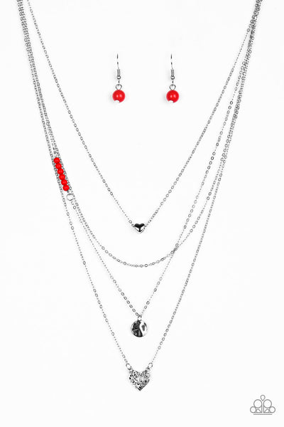 Gypsy Heart - Red Necklace