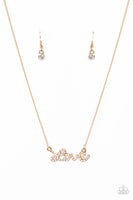 Head Over Heels In Love - Gold Necklace