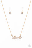 Head Over Heels In Love - Gold Necklace